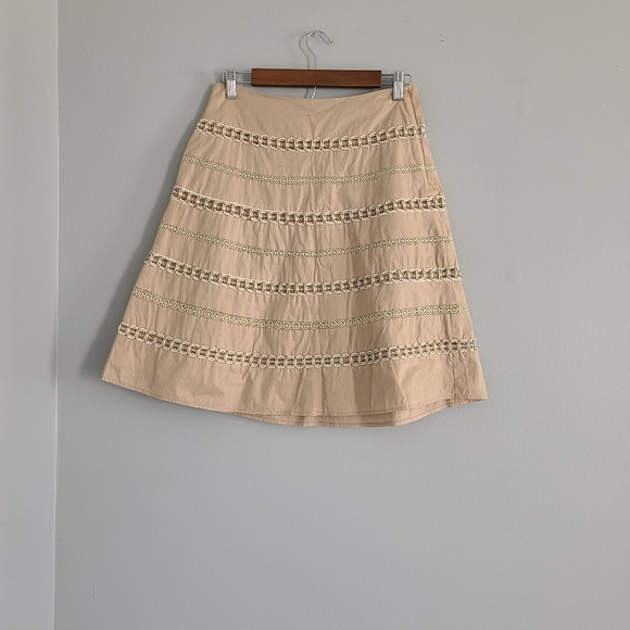 🎄3/$15 Talbots Petites Tan Skirt Size 4P - Picture 3 of 5